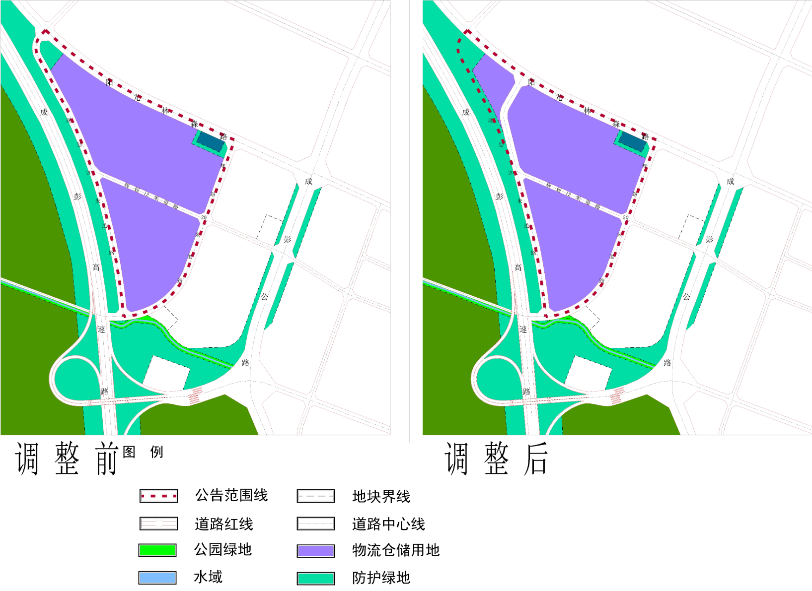 为加快新都区医贸产业城建设，龙桥镇杏桂村局部用地及道路优化